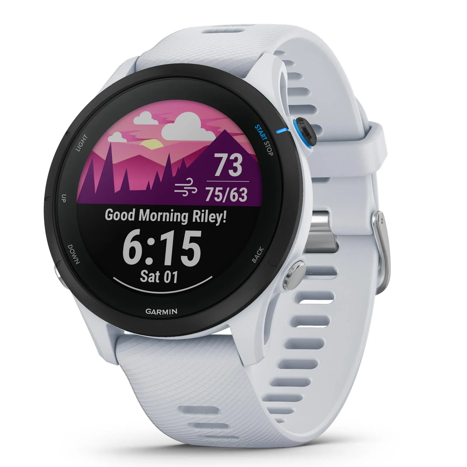 Garmin Forerunner® 255 Music GPS Smartwatch - White