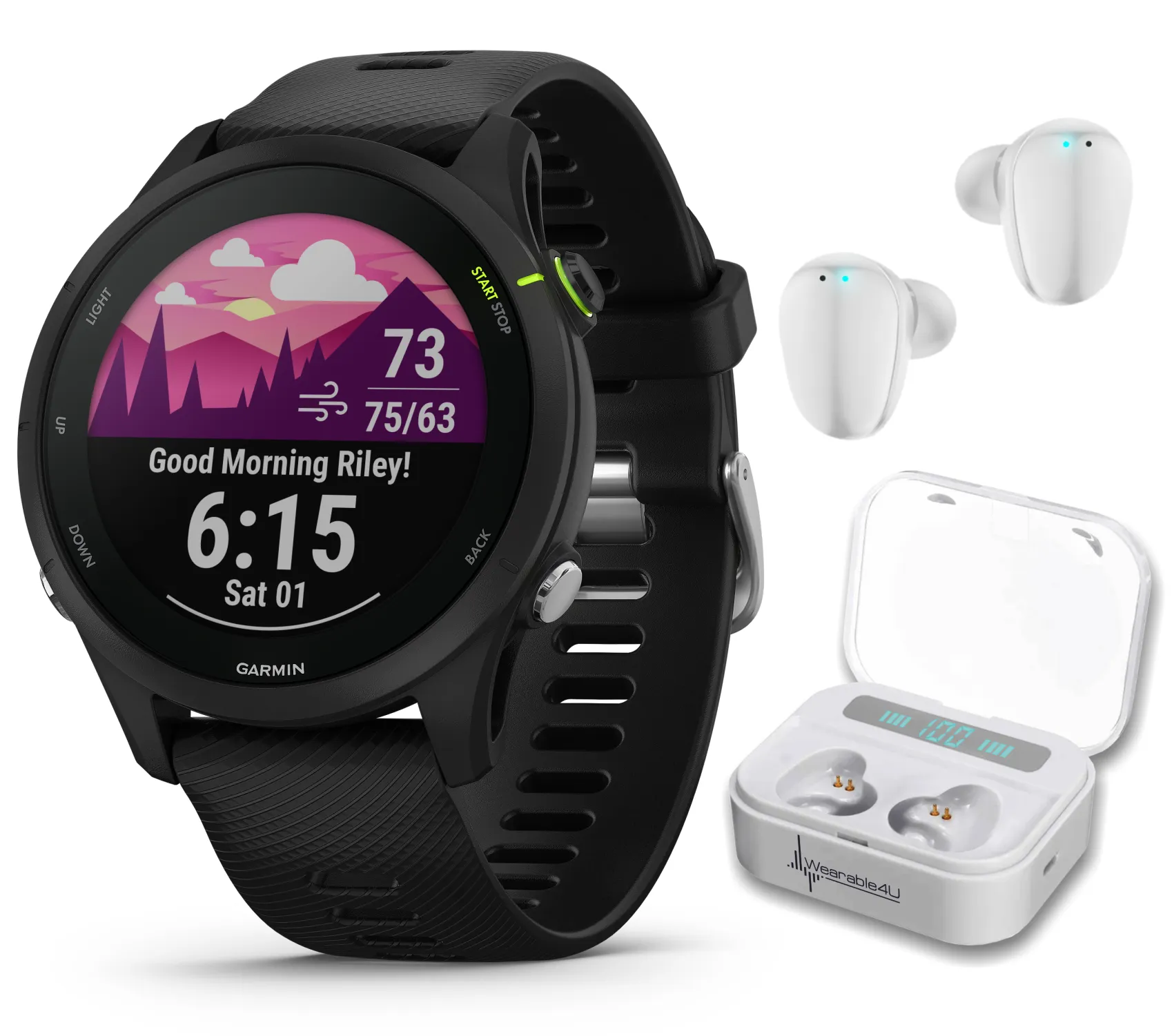 Garmin Forerunner 255 Series GPS Smartwatch, 46 mm or 41 mm