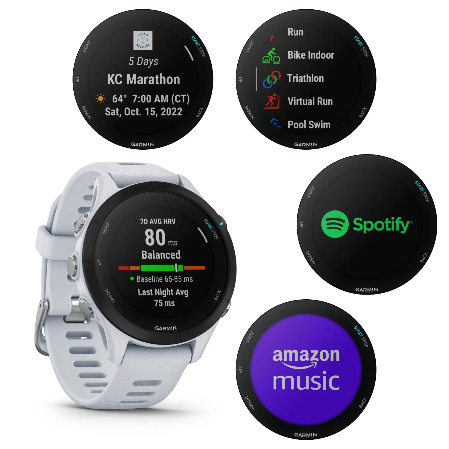 Garmin Forerunner 255 Series GPS Smartwatch, 46 mm or 41 mm