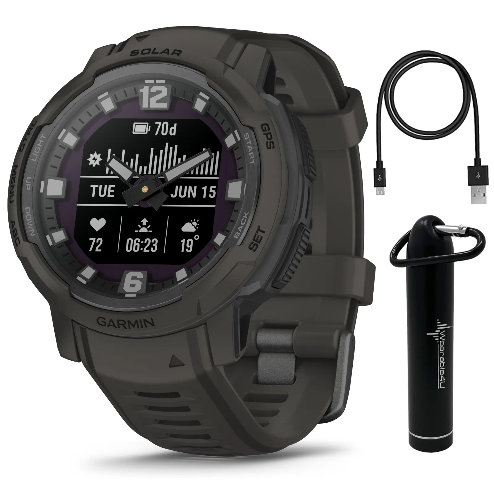 Garmin Instinct Crossover Series Hybrid Rugged Smartwatch