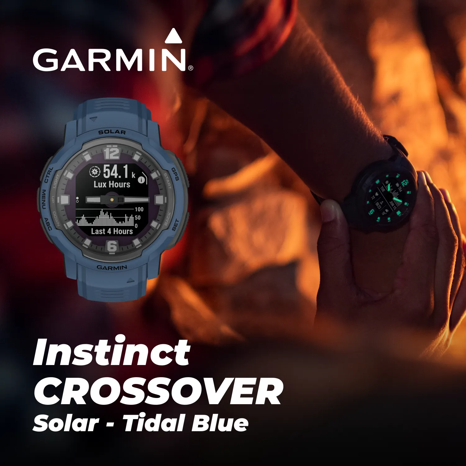 Garmin Instinct Crossover Series Hybrid Rugged Smartwatch