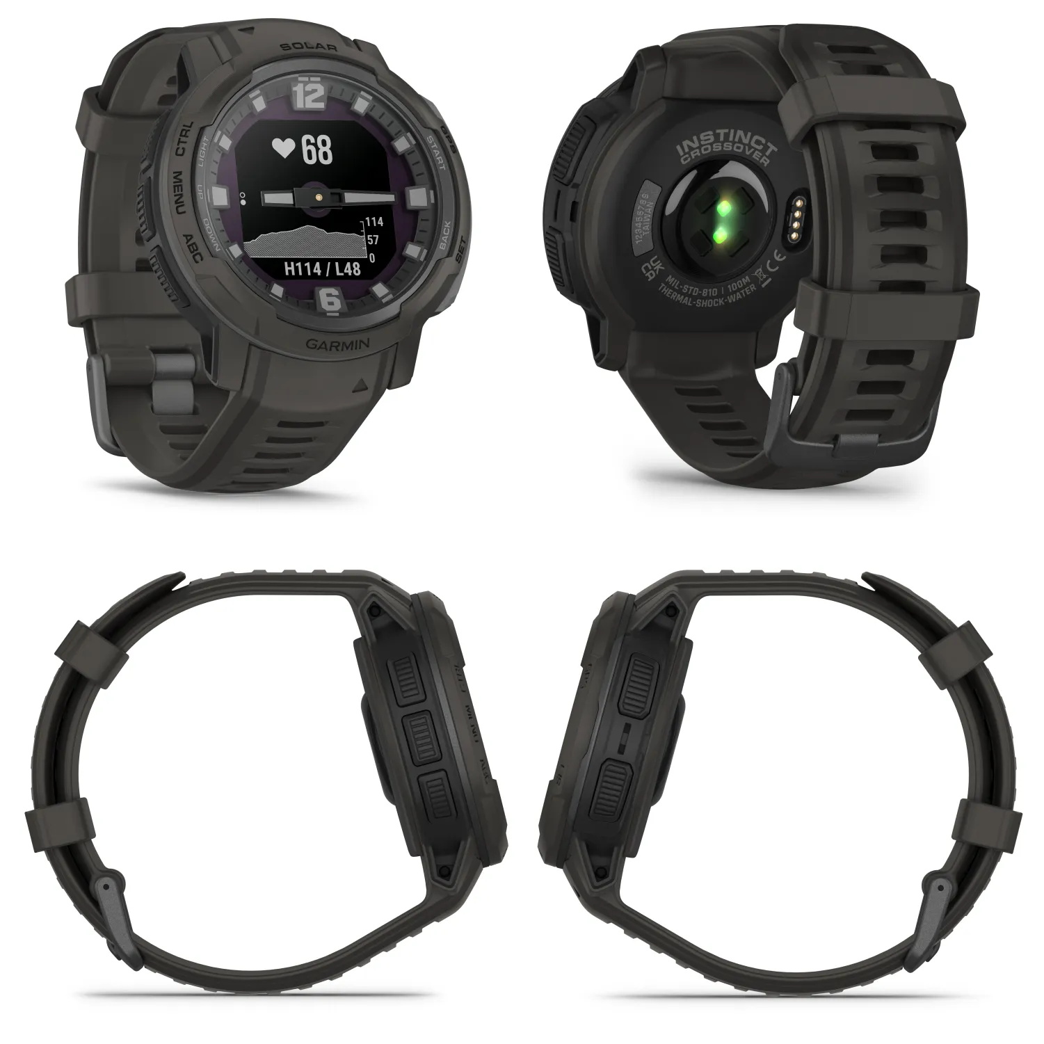 Garmin Instinct Crossover Series Hybrid Rugged Smartwatch