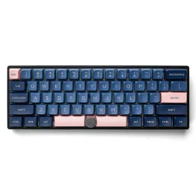 gk61 Pro 60% custom mechanical keyboard Kit rgb switch leds hot swapping socket VIA type c pcb split spacebar With Knob