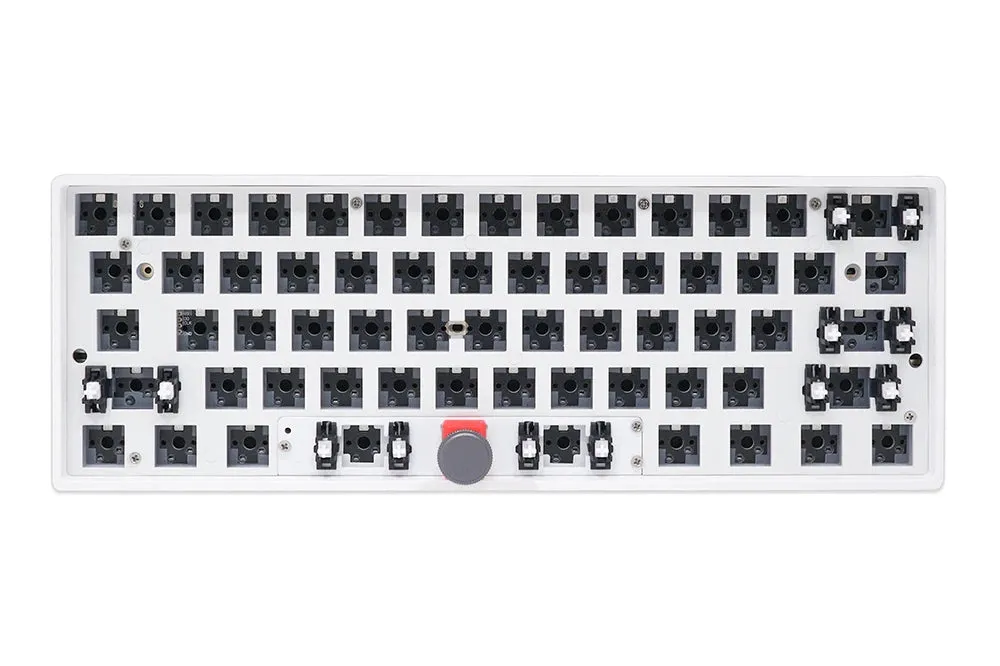 gk61 Pro 60% custom mechanical keyboard Kit rgb switch leds hot swapping socket VIA type c pcb split spacebar With Knob