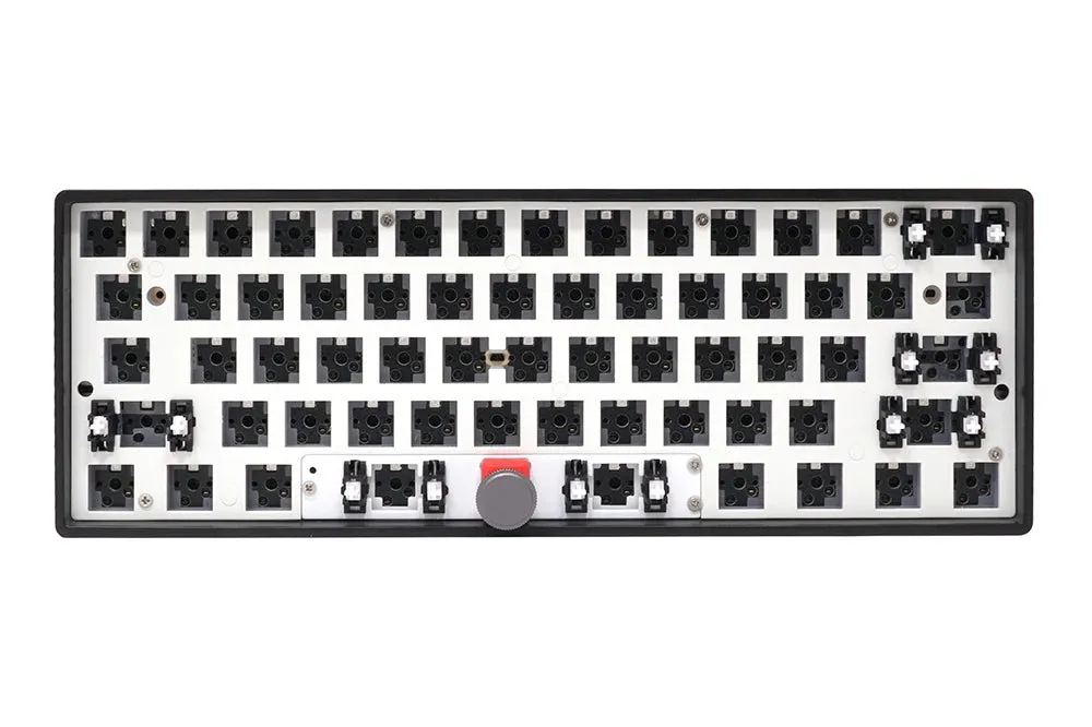 gk61 Pro 60% custom mechanical keyboard Kit rgb switch leds hot swapping socket VIA type c pcb split spacebar With Knob