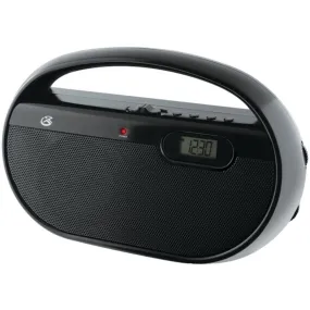 GPX R602B AM/FM Portable Clock Radio