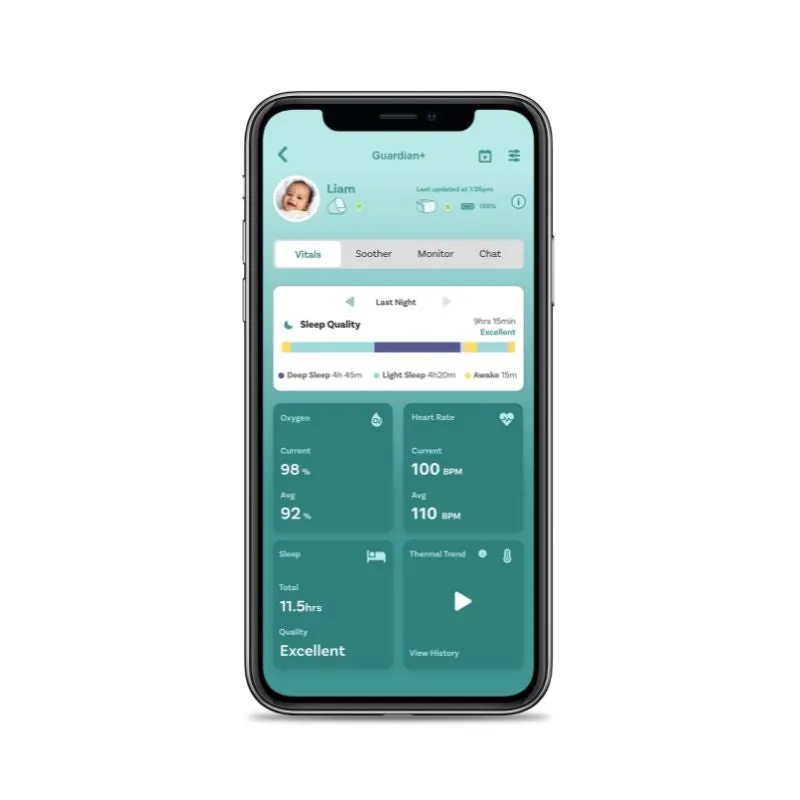 Guardian Pro Sleep Tracking   Video Baby Monitor