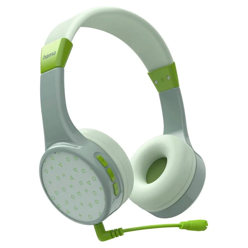 Hama Teens Guard Over-Ear Children's Bluetooth Wireless Headphone - Green & Mint | 480361