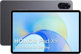 HONOR Pad X9, 11.5-Inch Wi-Fi Tablet, 4GB 128GB, 120Hz 2K FullView Display, 6 Speakers, Android 13, Space Grey