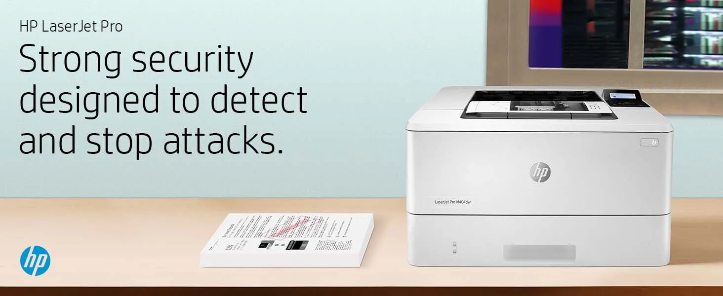 HP LaserJet Pro M404dn, Print, Fast first page out speeds; Compact Size; Energy Efficient; Strong Security