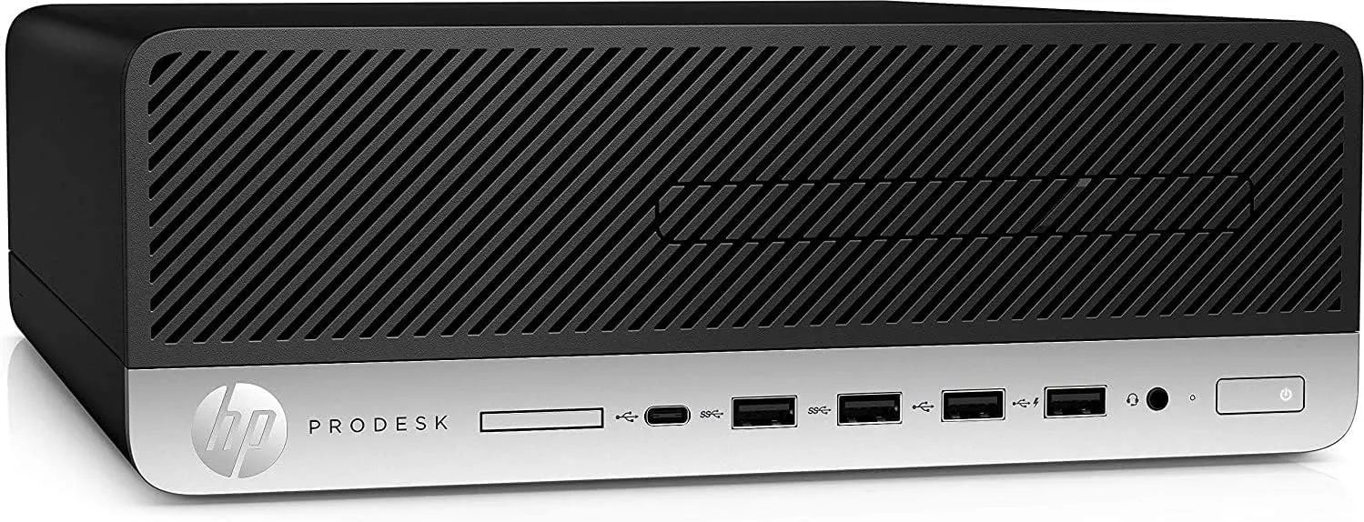 HP ProDesk 600 G4 (SFF) Desktop Computer, Intel i5-8500 Six Core (8th Gen), 32GB RAM, 1TB (1000GB) SSD, USB-C, USB Keyboard USB Mouse & WiFi, Bluetooth, Intel HD Graphics 630, Grade A Refurbished, Windows 10 Pro, 1 Year Warranty