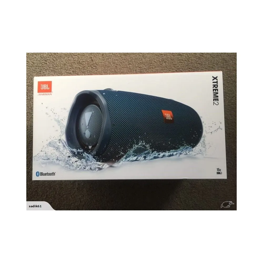 JBL JBLXTREME2BLUIN Xtreme 2 Portable Waterproof Wireless Bluetooth Speaker - Blue