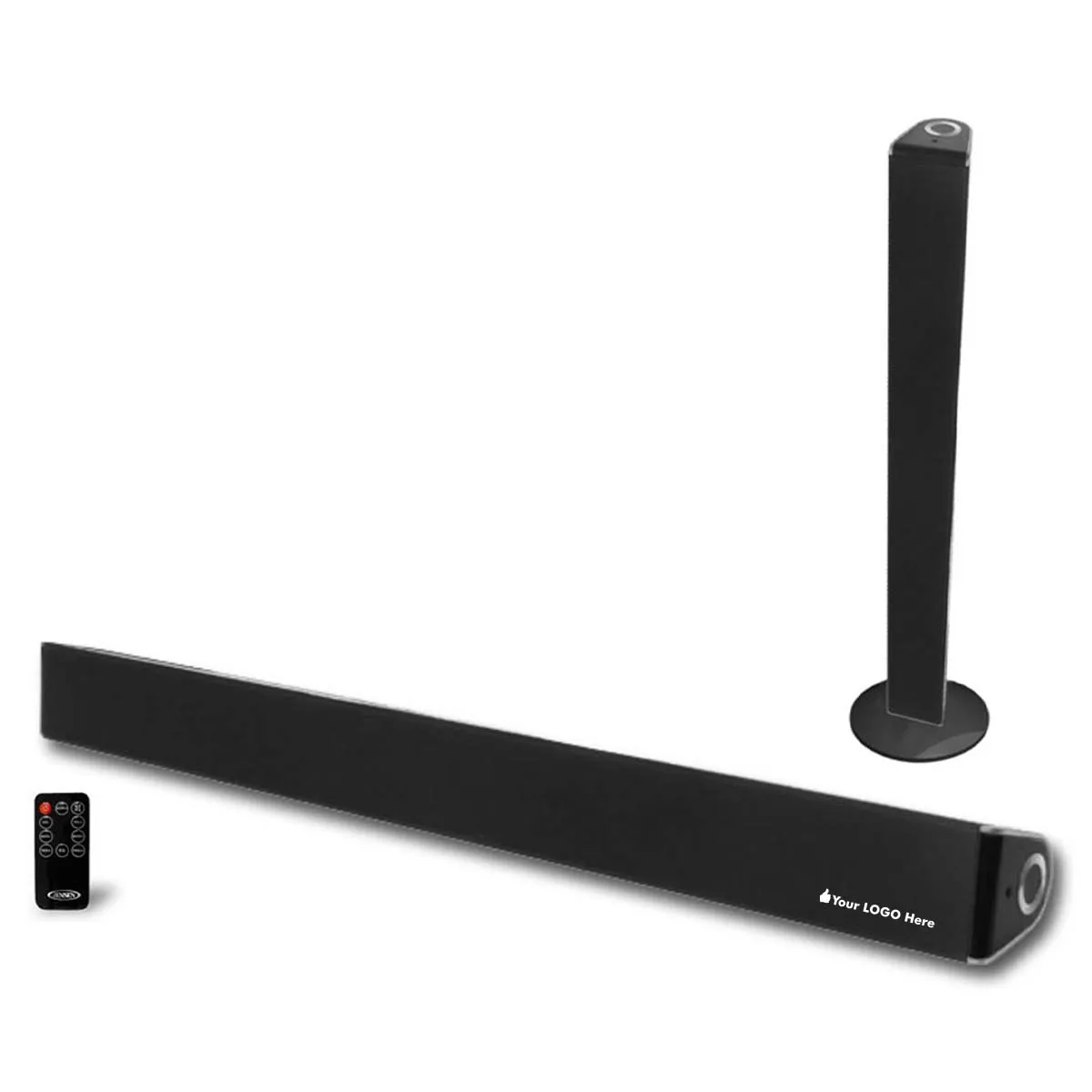 Jensen Audio Wall Mountable 2.1 Channel Bluetooth Soundbar Tower with Built In Subwoofer