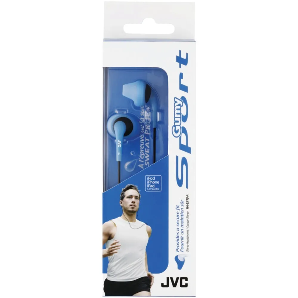 JVC HAEN10-A-K Gumy(R) Sport Earbuds (Blue)