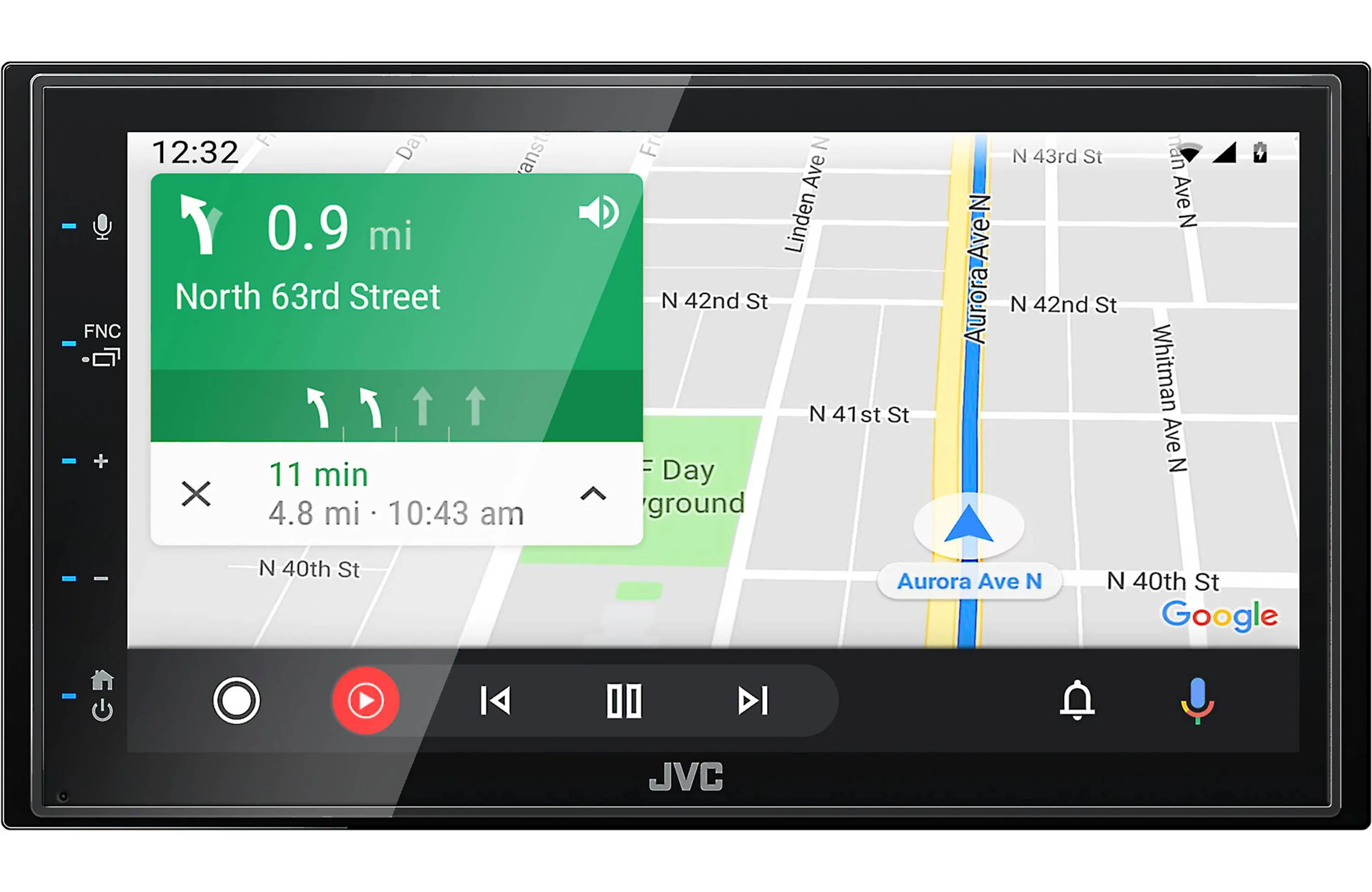 JVC KW-M560BT 6.75" Multimedia Receiver With Apple Carplay/Android Auto (No CD/DVD)