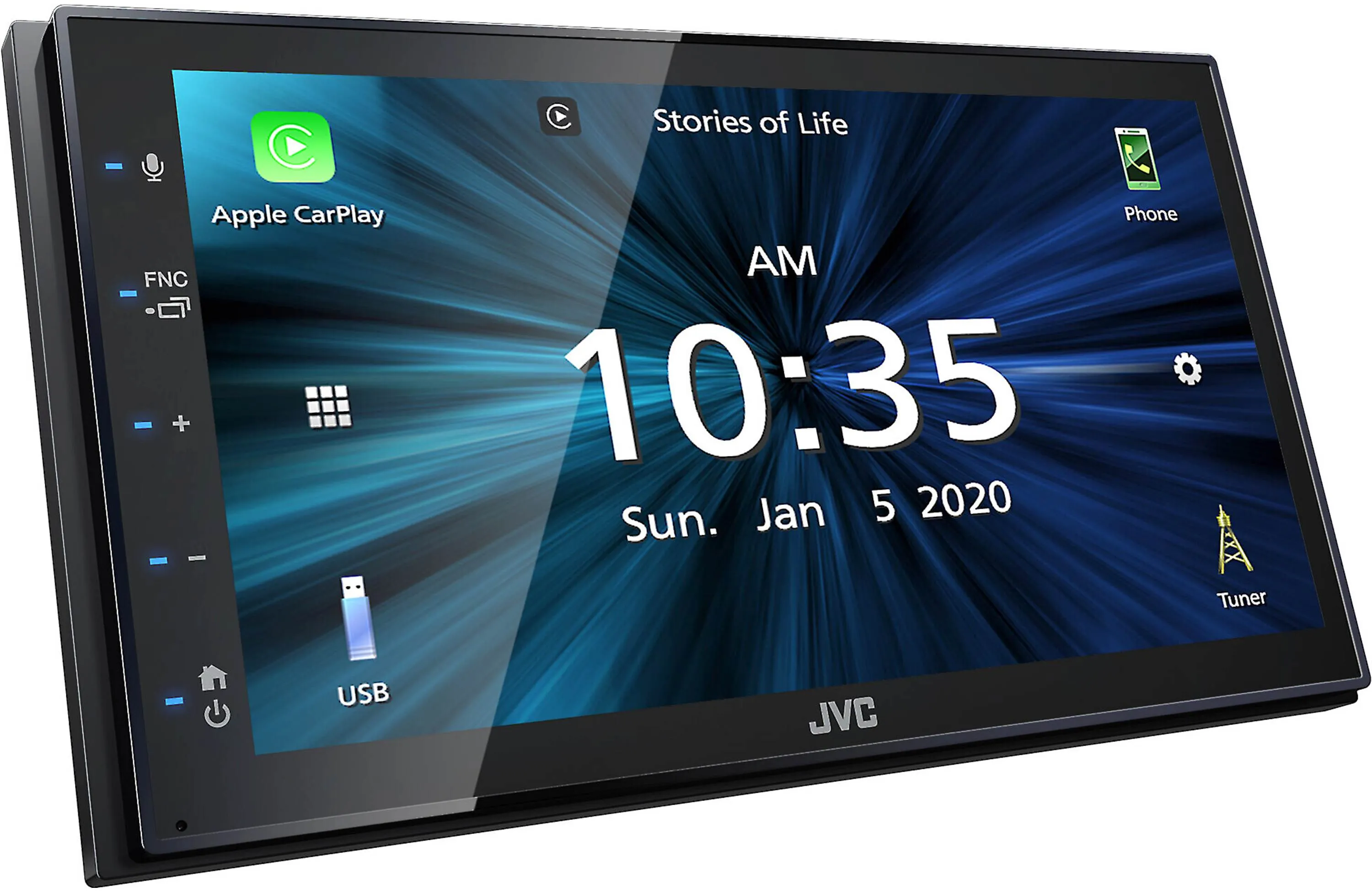 JVC KW-M560BT 6.75" Multimedia Receiver With Apple Carplay/Android Auto (No CD/DVD)