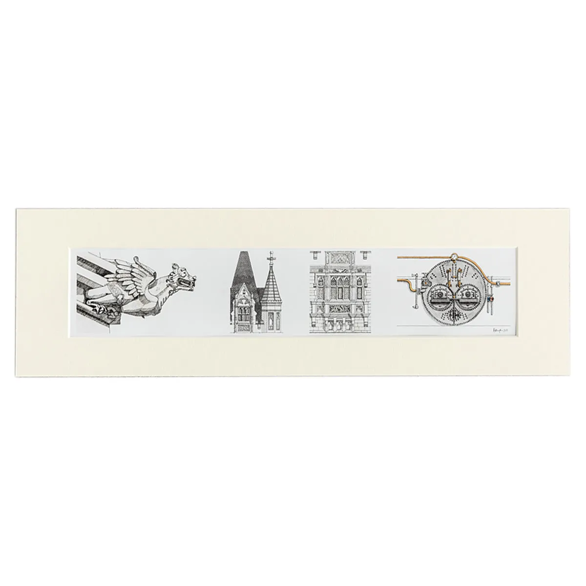 Katherine Jones Tower Bridge Architectural Details Print - 20 x 6 Inches