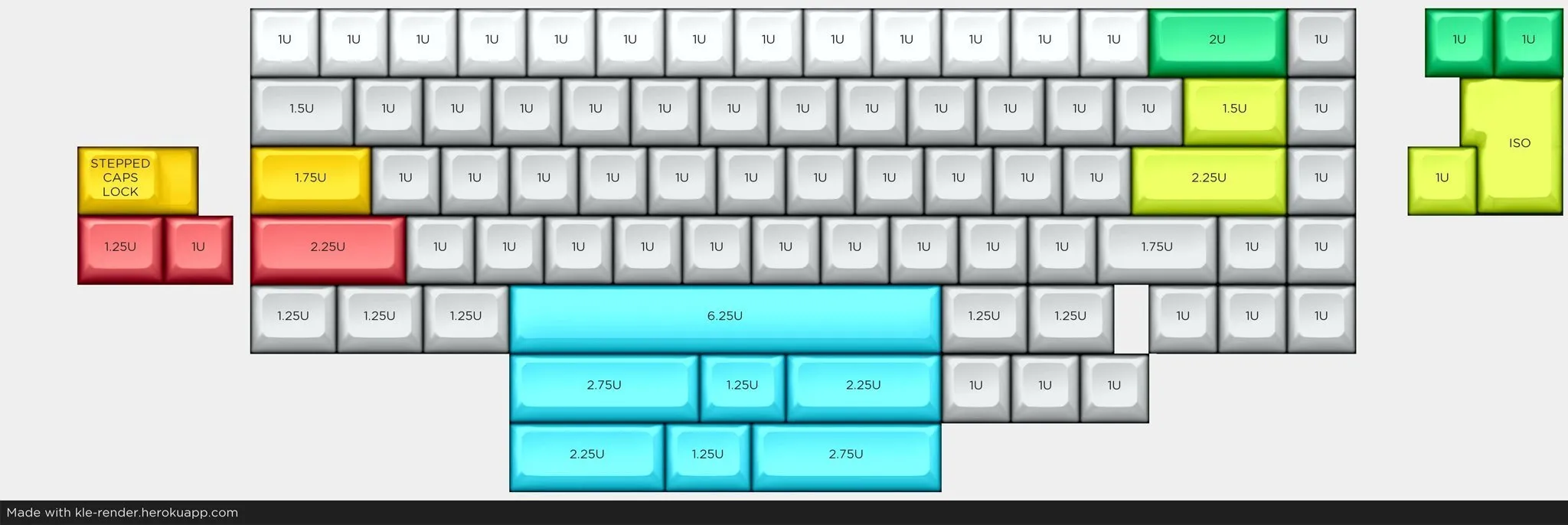 KBD67 Rev2 65 Percent Mechanical Keyboard PCB with USB-C and RGB Underglow