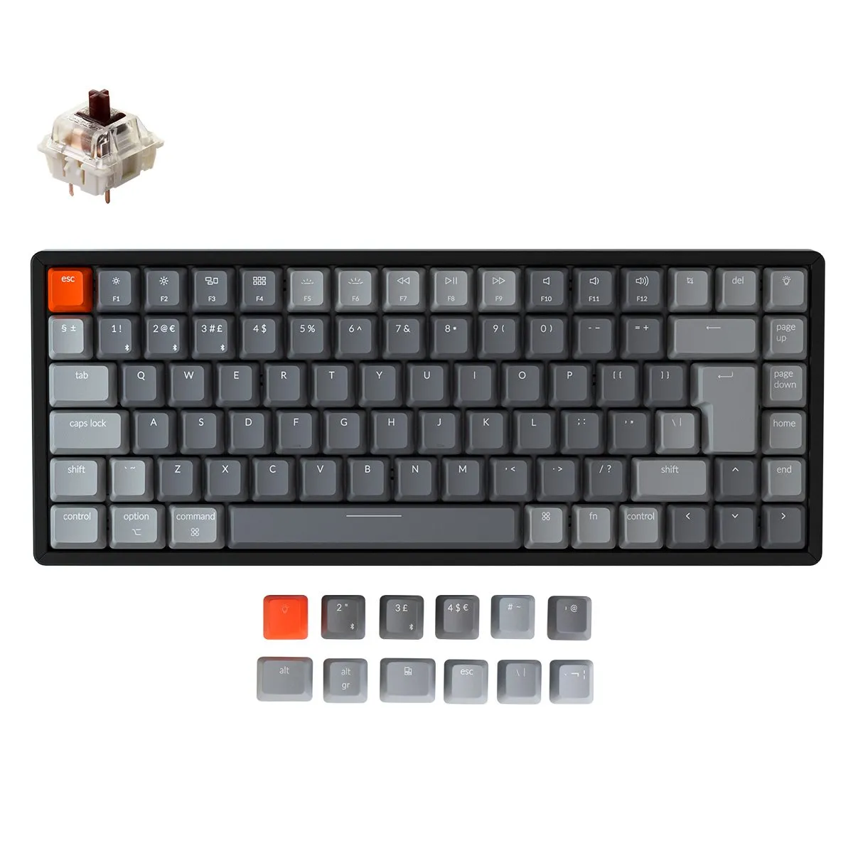 Keychron K2 Wireless Mechanical Keyboard (UK ISO Layout) - Version 2