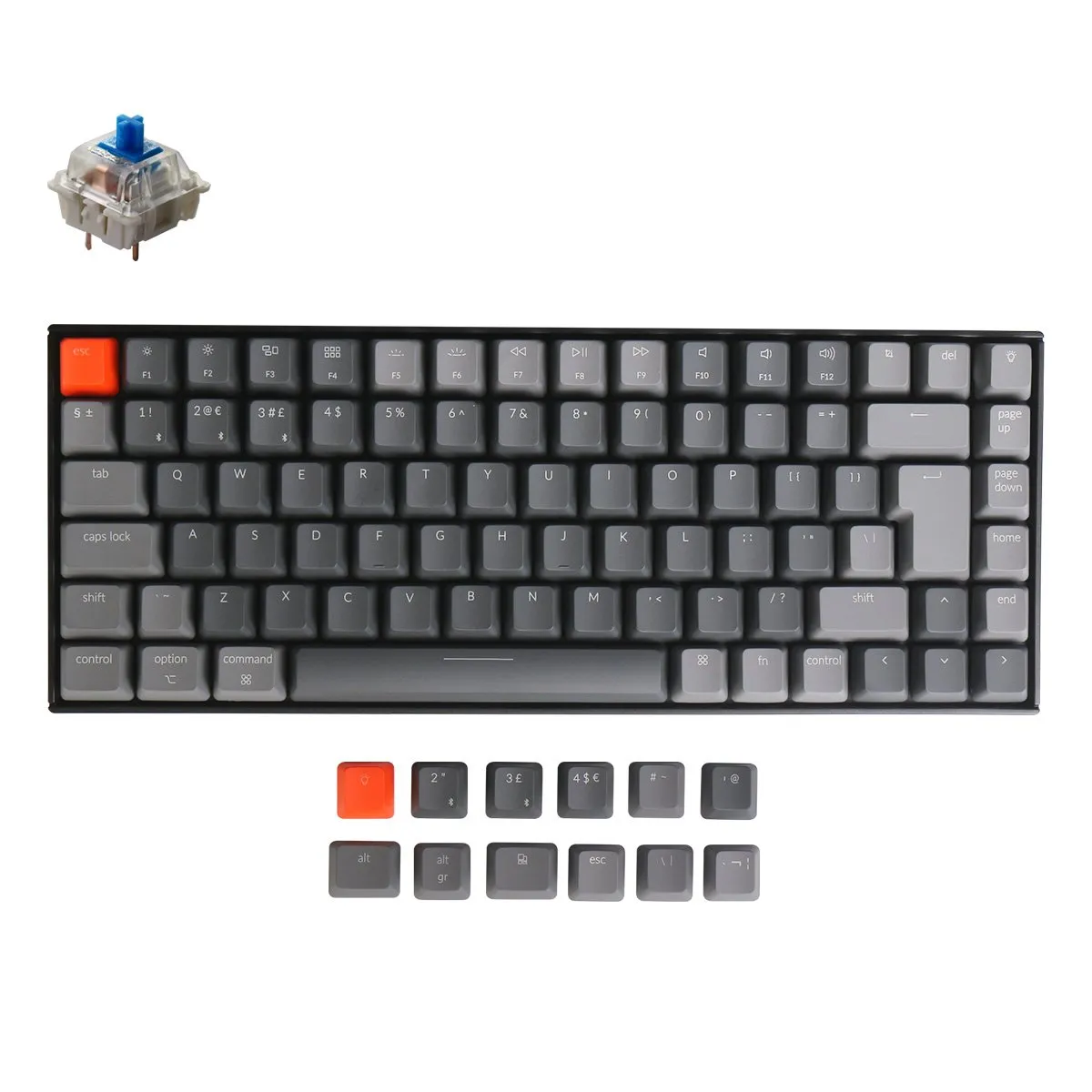 Keychron K2 Wireless Mechanical Keyboard (UK ISO Layout) - Version 2