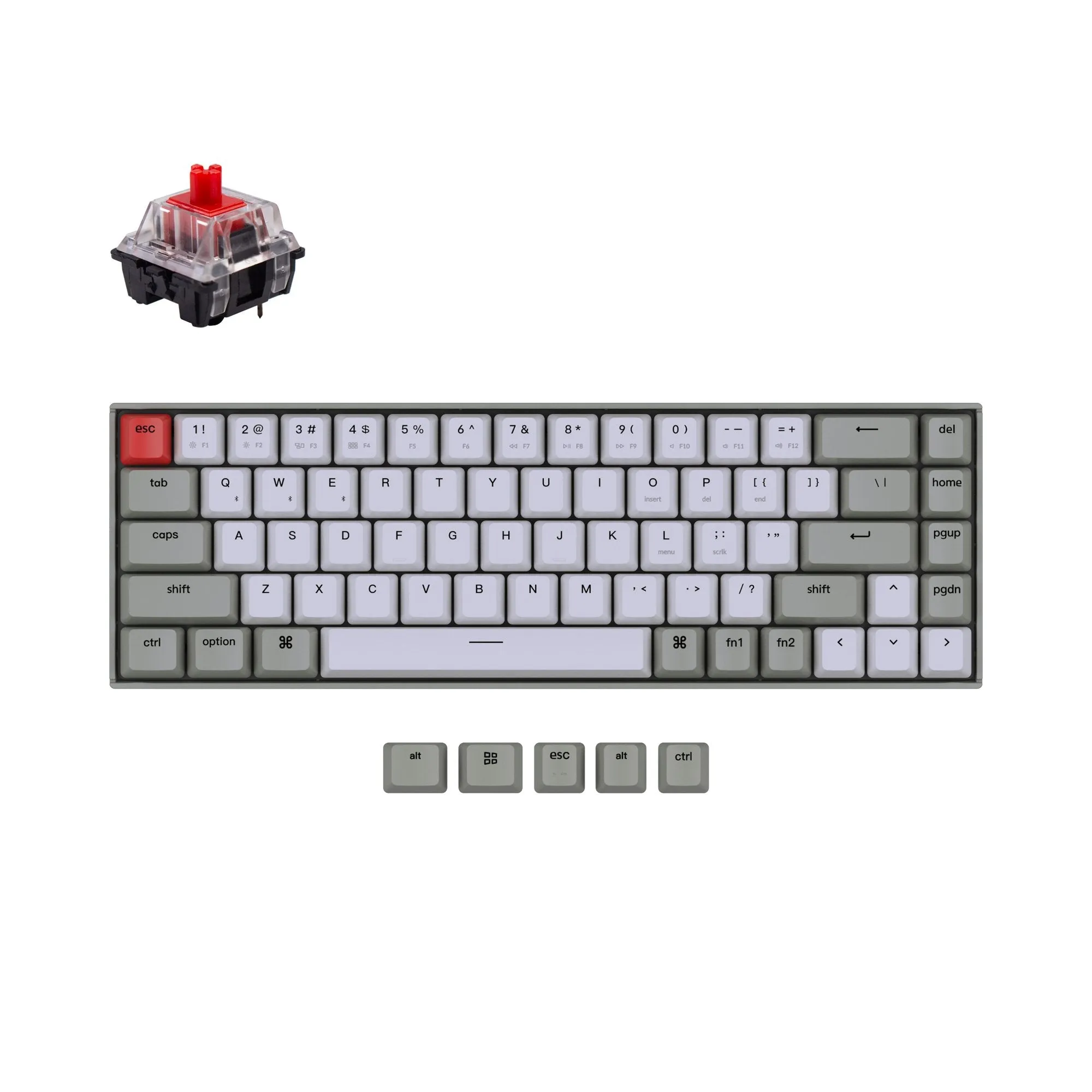 Keychron K6 Wireless Mechanical Keyboard (US ANSI Layout)