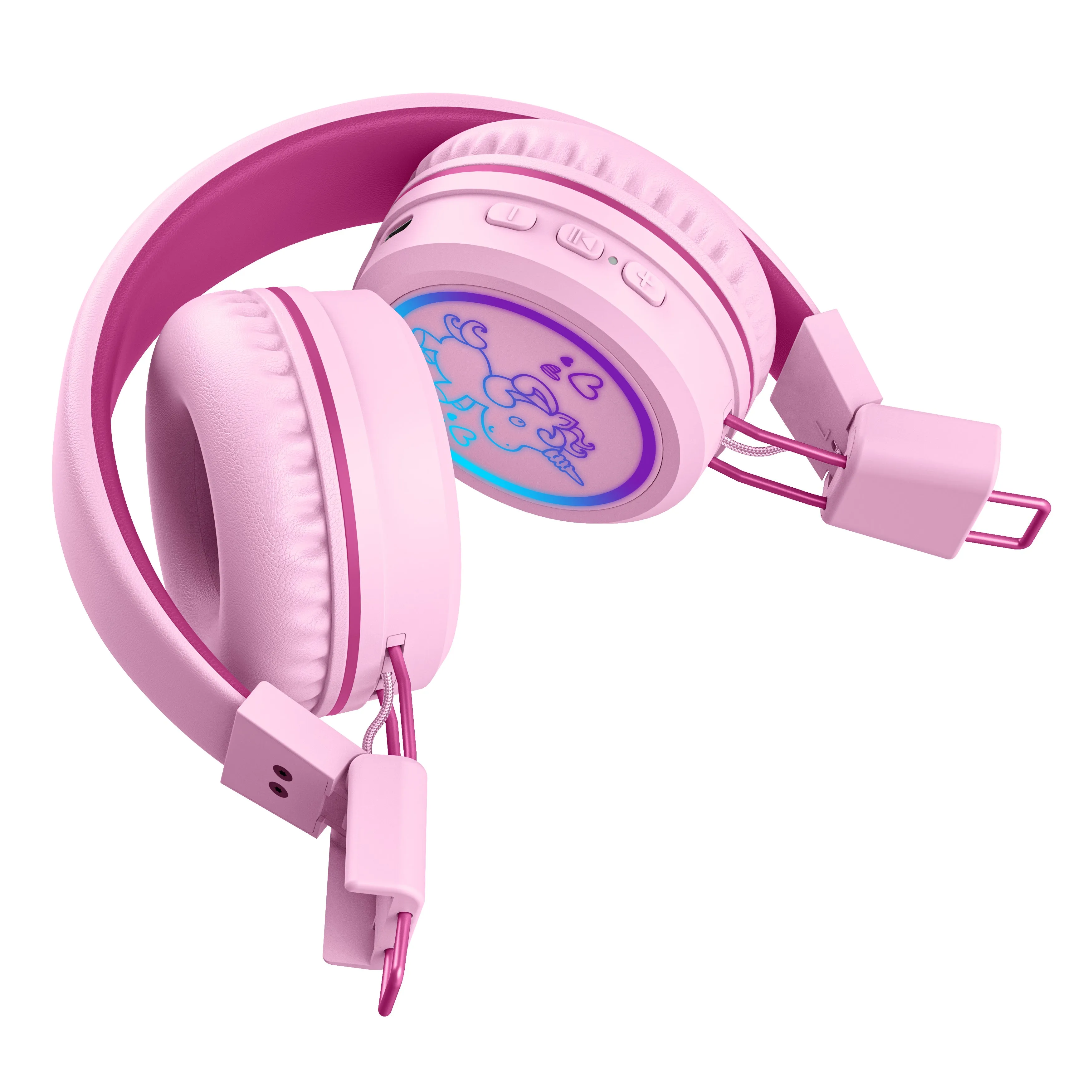 KidJamz KJ55BT Bluetooth Wireless Headphones for Kids with LED Lights [Bluetooth]