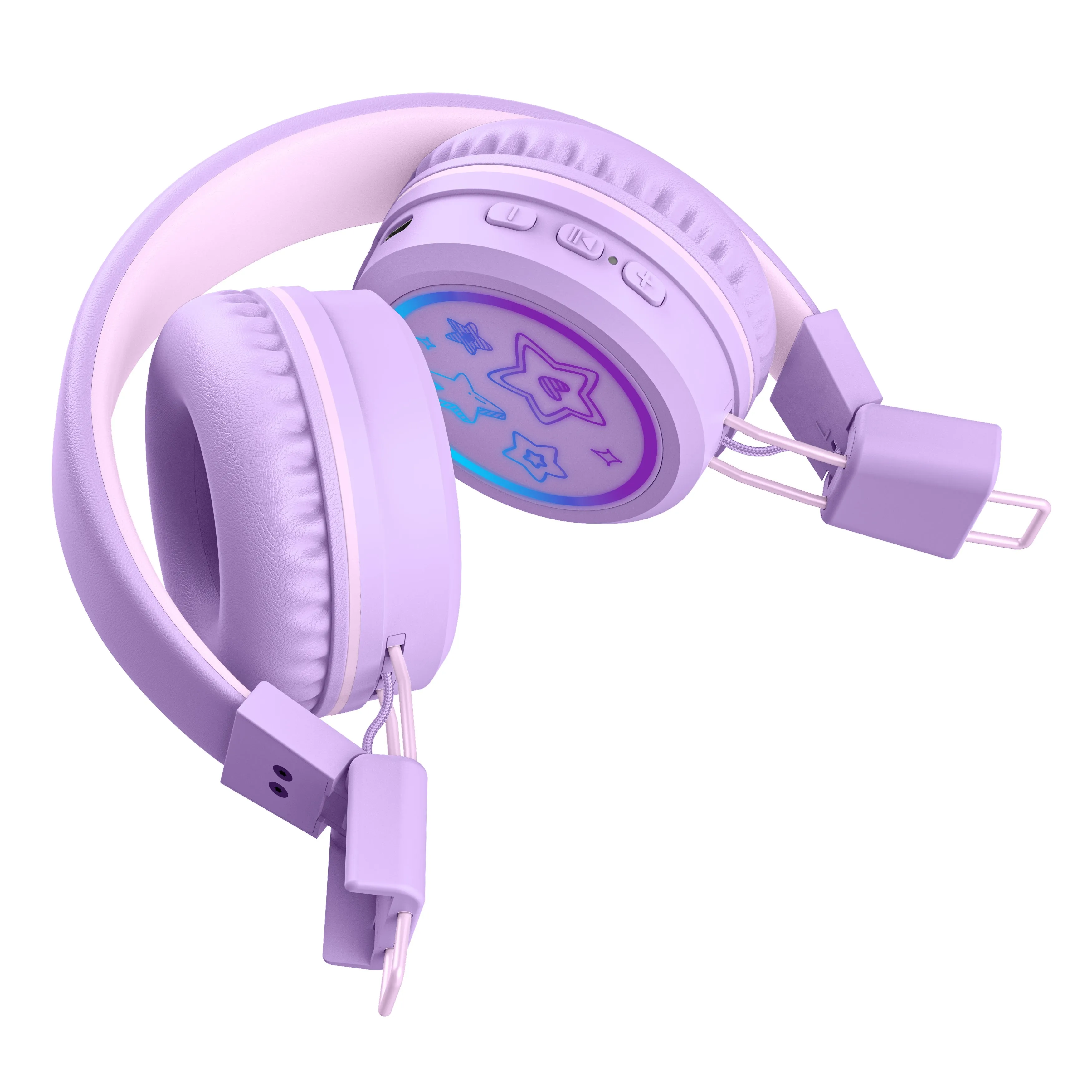 KidJamz KJ55BT Bluetooth Wireless Headphones for Kids with LED Lights [Bluetooth]