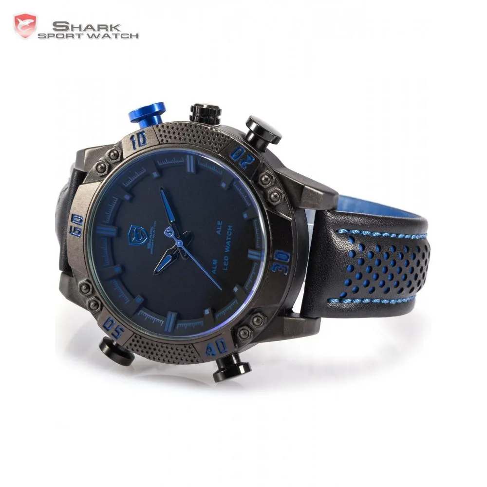 KITEFIN Shark Type A Sport Watch Black/Blue  SW 265