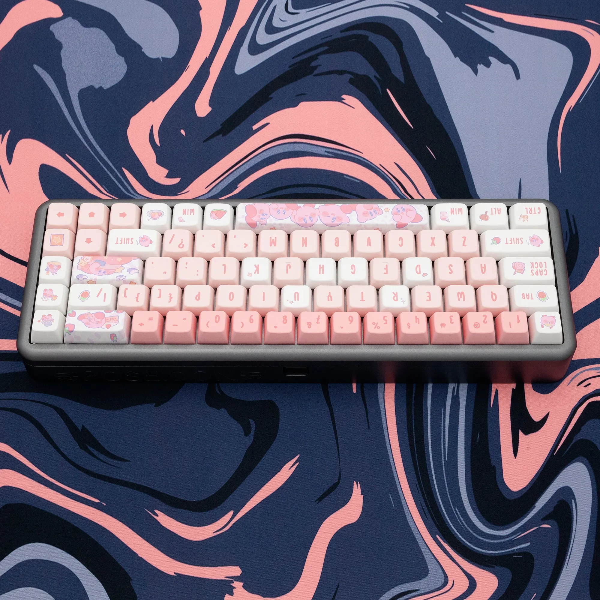 KPREPUBLIC cute pink elf MDA profile keycaps PBT dye subbed for mechanical keyboard