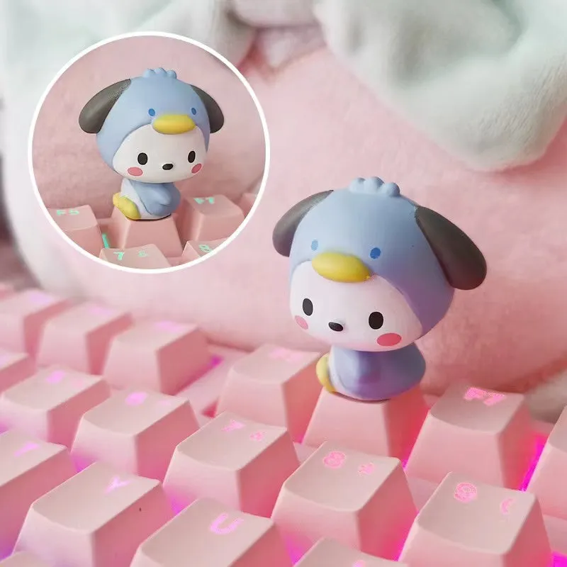 Kuromi My Melody Hello Kitty Pompompurin Pochacco Penguin TuxedoSam Style Keyboard Cap