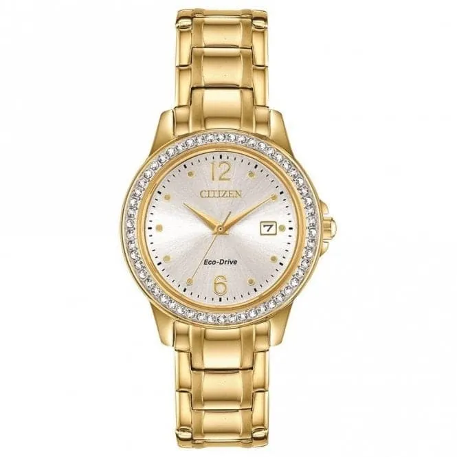 Ladies Stainless Steel Dress Analog Gold Tone Watch FE1172-55Q