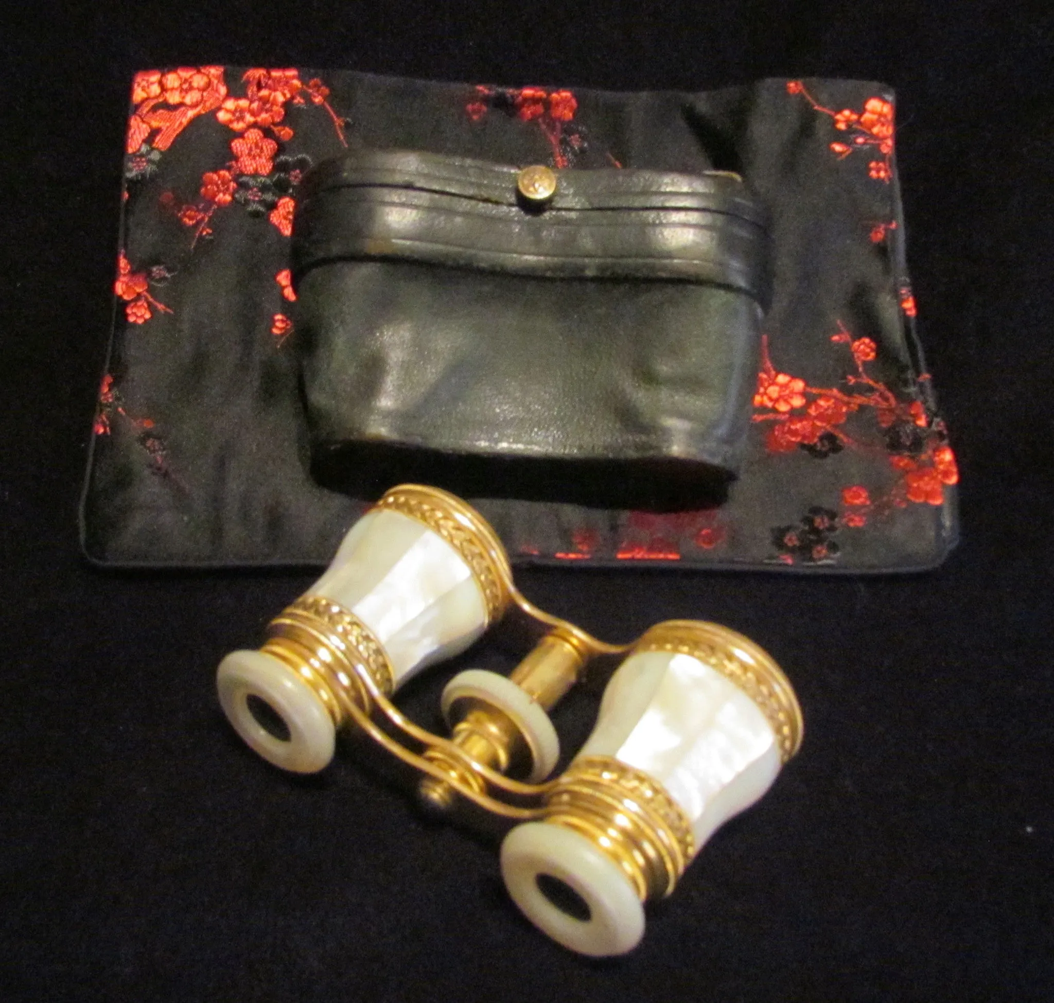 LeMaire Fi Opera Glasses Antique Paris Mother Of Pearl Theater Glasses Binoculars MOP Opera Glasses In Original Case