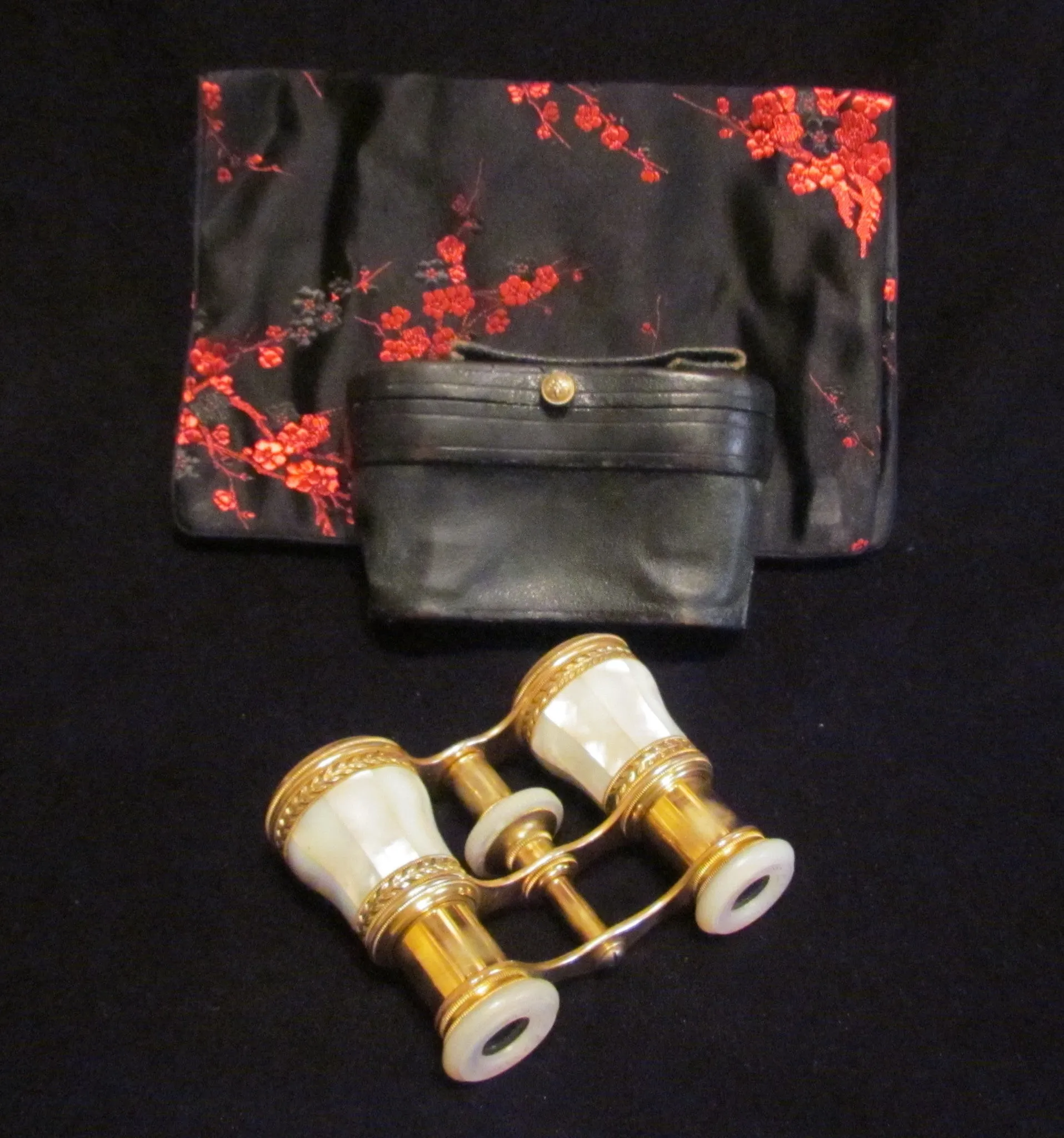 LeMaire Fi Opera Glasses Antique Paris Mother Of Pearl Theater Glasses Binoculars MOP Opera Glasses In Original Case