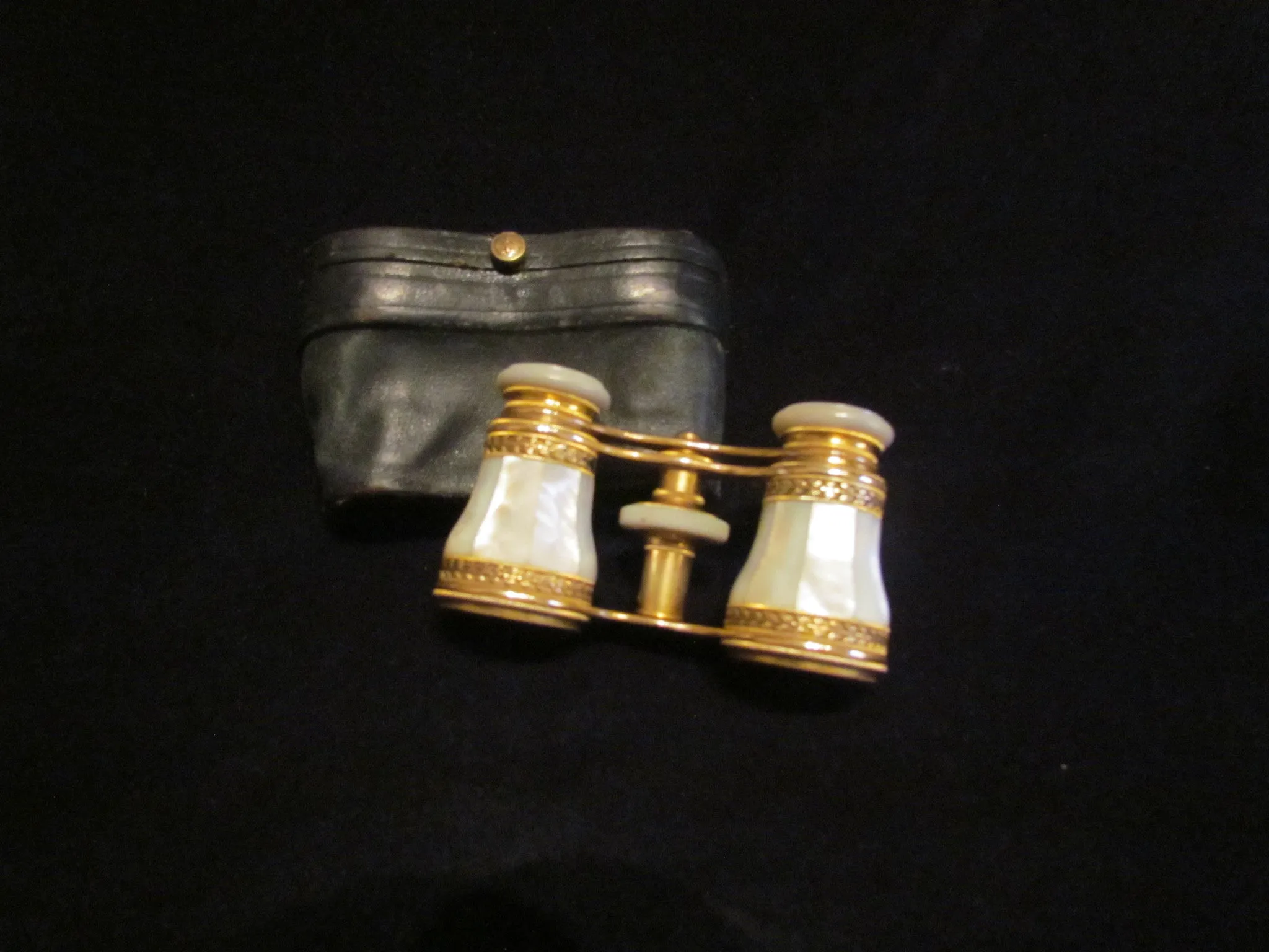 LeMaire Fi Opera Glasses Antique Paris Mother Of Pearl Theater Glasses Binoculars MOP Opera Glasses In Original Case