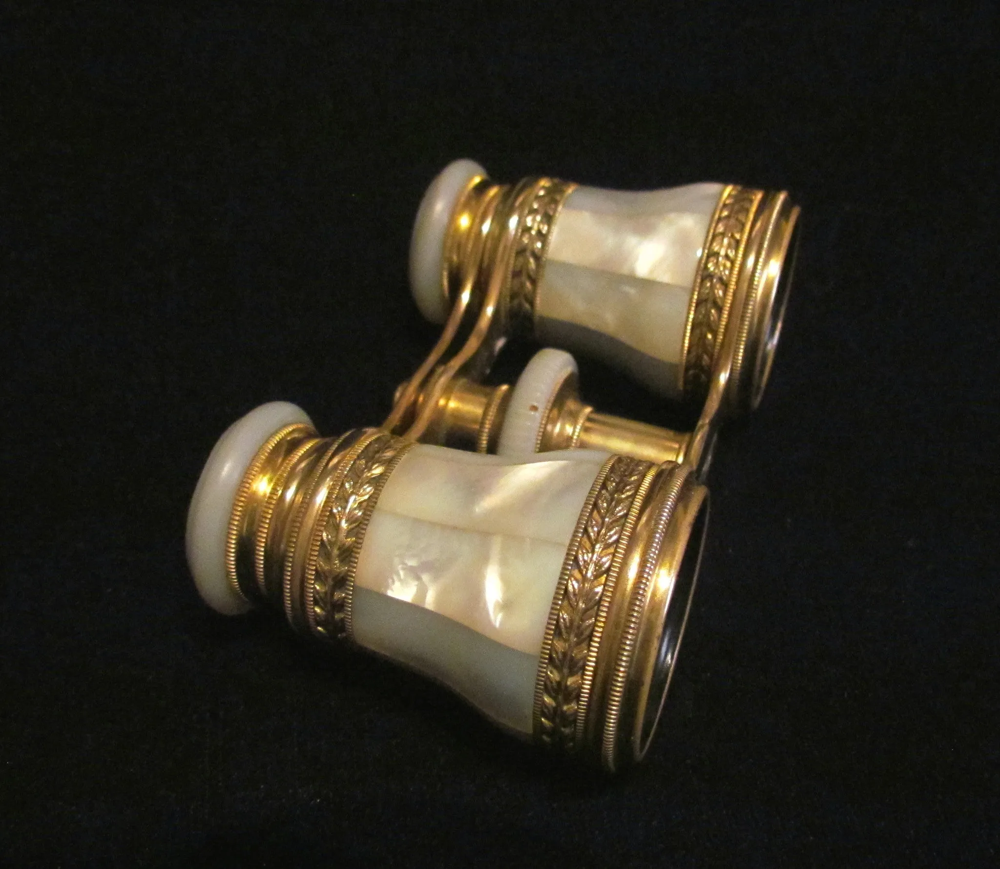 LeMaire Fi Opera Glasses Antique Paris Mother Of Pearl Theater Glasses Binoculars MOP Opera Glasses In Original Case