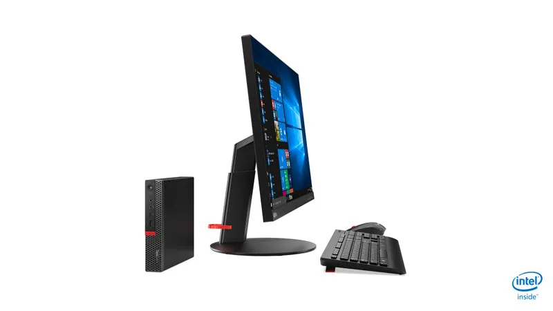 Lenovo ThinkCentre M920x Tiny Desktop PC, Intel Core i5-8500, 3.0GHz, 8GB RAM, 1TB HDD, Windows 10 Pro-64Bit - 10S1000WUS