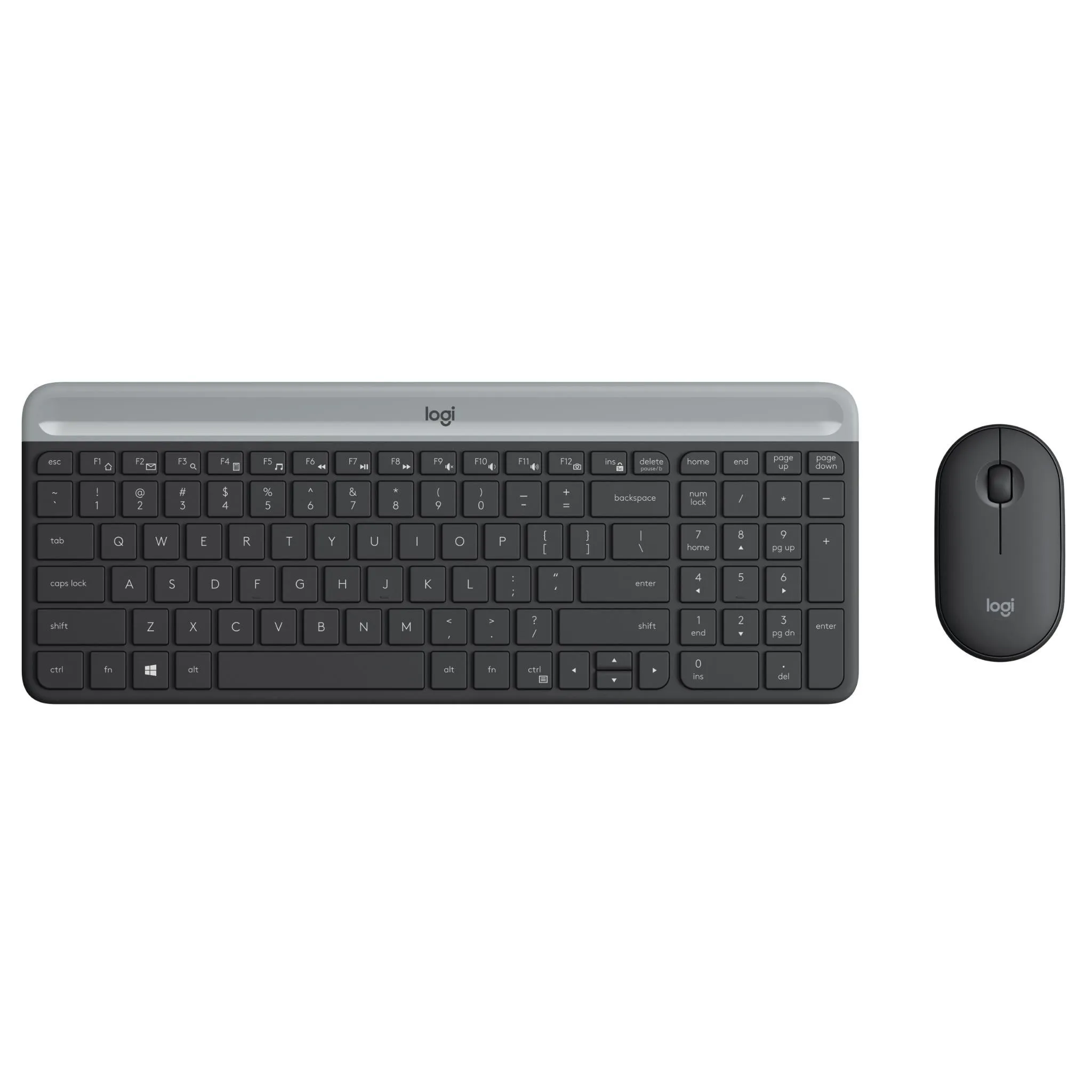 Logitech MK470 Slim Wireless Keyboard and Mouse Combo - Black