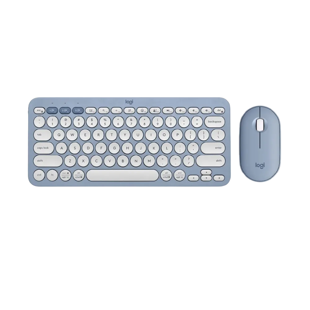 Logitech Pebble 2 Wireless Keyboard and Mouse Combo K380s and M350s | Quiet and Portable | Bluetooth | Logi Bolt