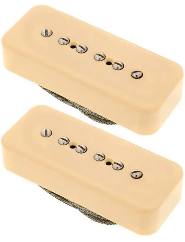 Lollar P-90 Soap Bar Pickup Set, Matte Cream