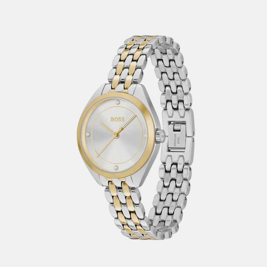 Mae Women's Silver Analog Stainless Steel Watch 1502724