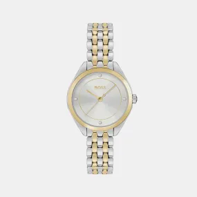 Mae Women's Silver Analog Stainless Steel Watch 1502724