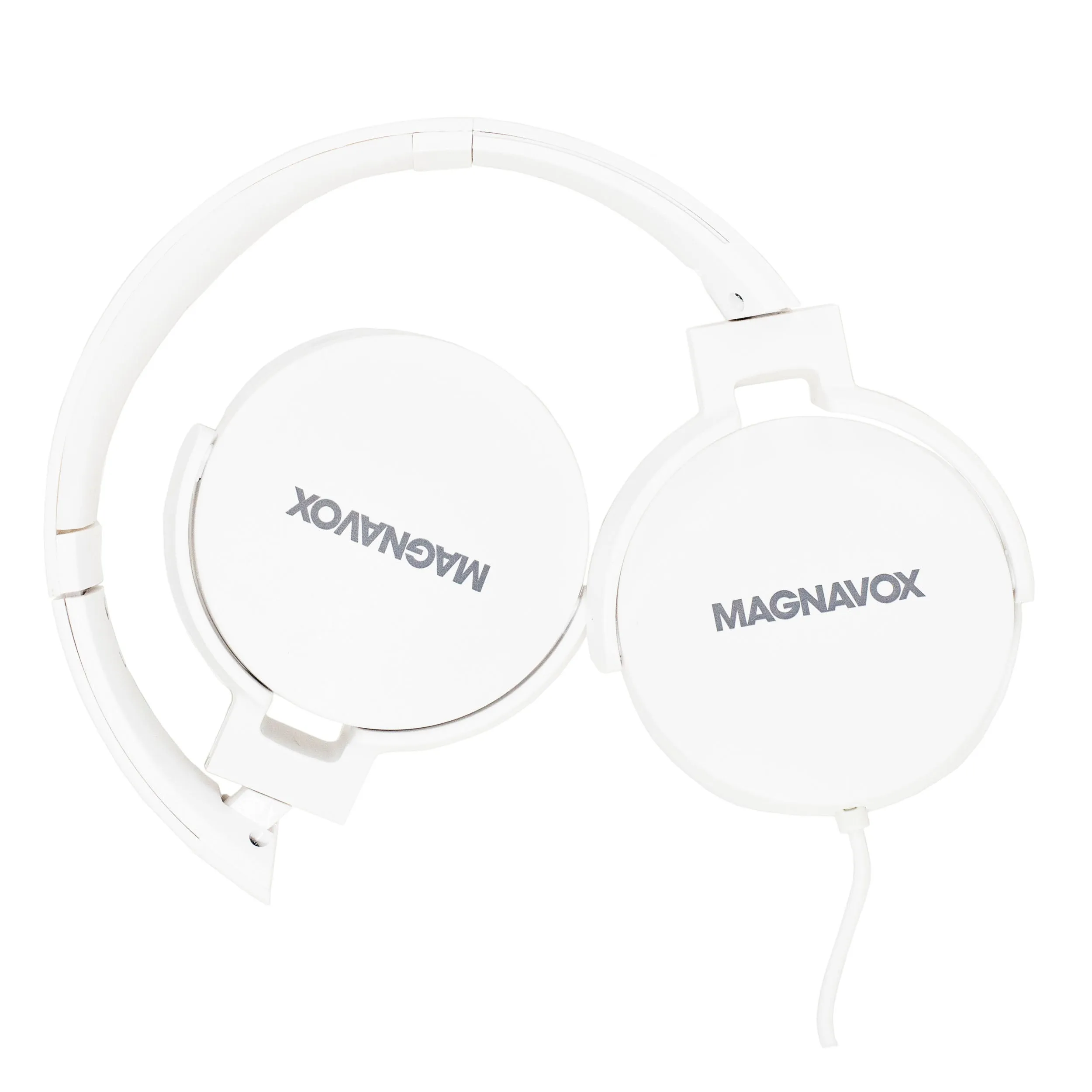 Magnavox MHP5026M-WH Stereo Headphones with Microphone in White