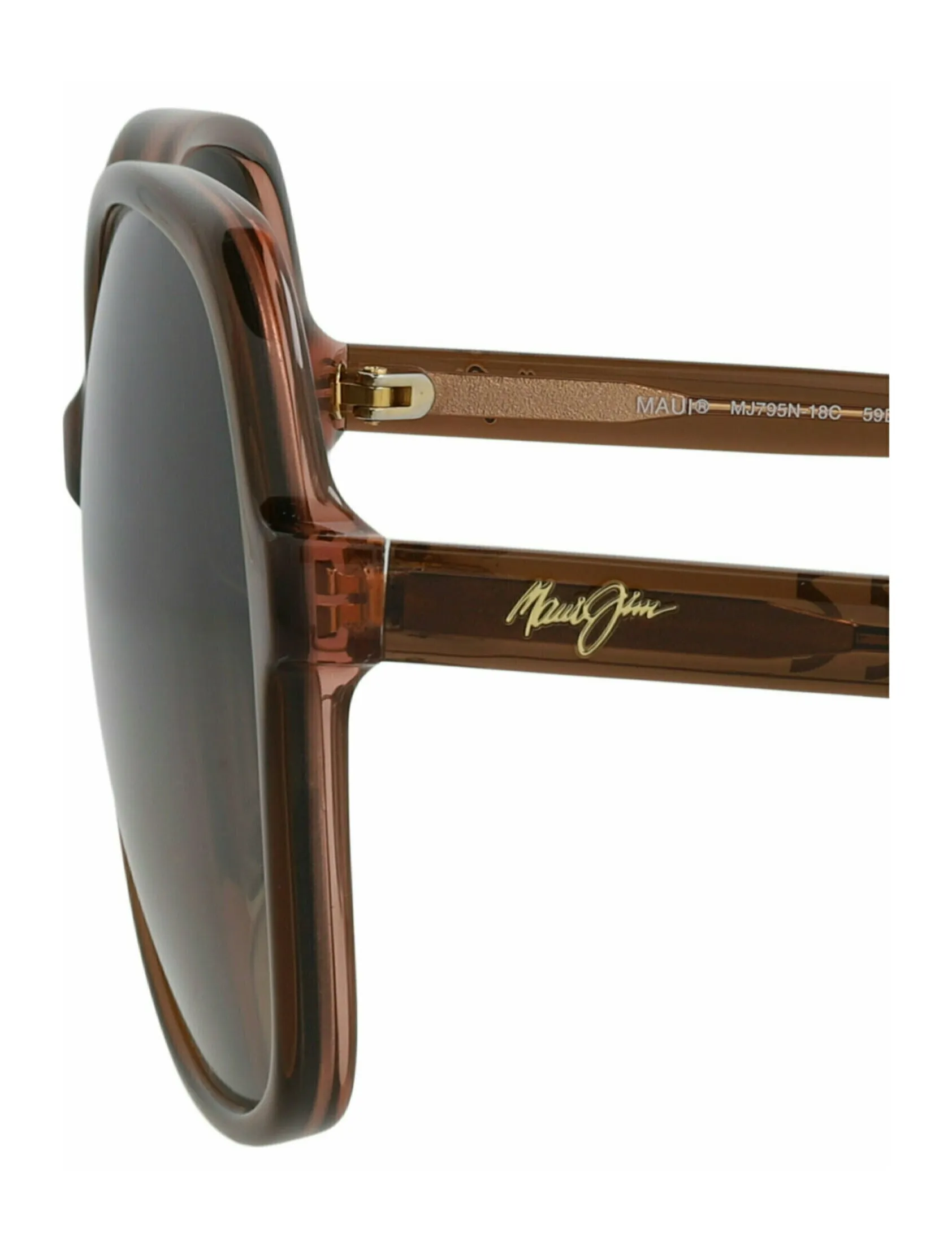 Maui Jim Round-Frame Acetate Polarized Sunglasses