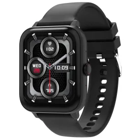 Maxima Mirage Smart Watch 1.83" HD Display, 600 Nits Brightness, Bluetooth Calling, Unisex Design, Advanced Chipset, BT 5.2 Seamless Connection, AI Health Monitoring, 100  Sports Modes (Space Black)