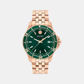 Men Quartz Analog Green Dial Stainless Steel Watch 2600185