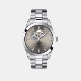 Men Rhodium Automatic Stainless Steel Watch T1274071108100