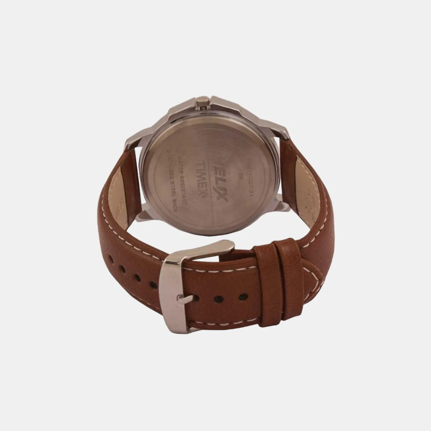 Men's Grey Analog Leather Watch TW027HG07