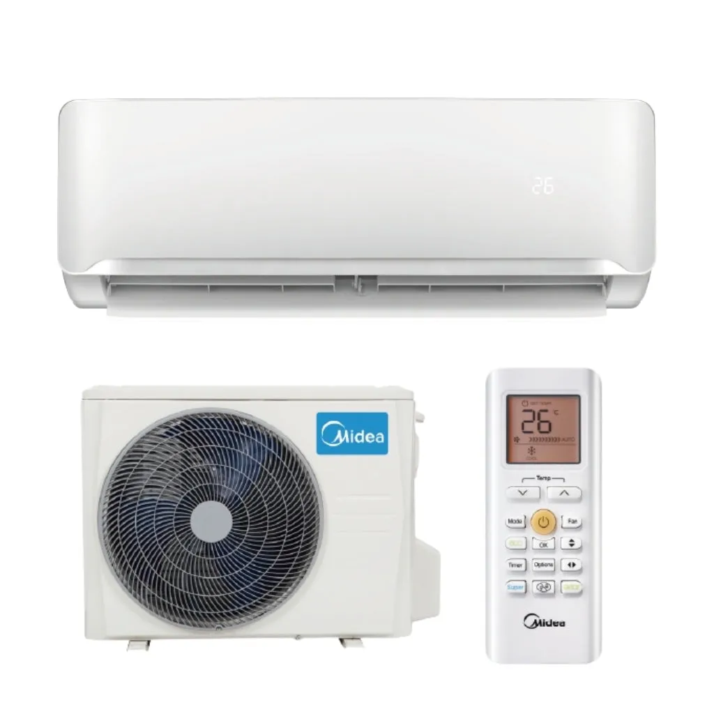 Midea R32 Apollo Wall 9.0kW Split System Air Conditioner with Smart Wifi-kit