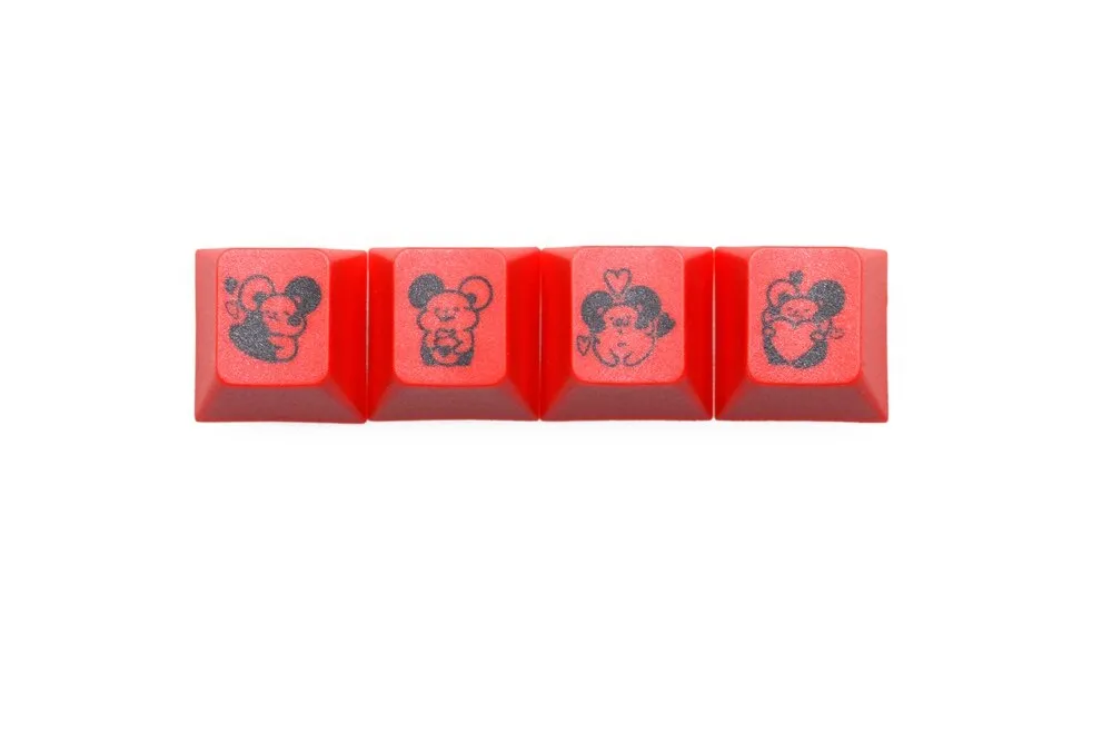 mStone Novelty cherry profile pbt keycap Dye Sub Good luck in the year of the rat Cute little mouse