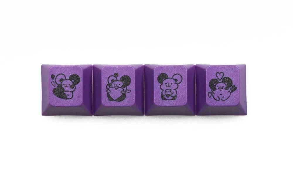 mStone Novelty cherry profile pbt keycap Dye Sub Good luck in the year of the rat Cute little mouse